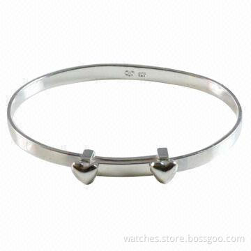 Unique Bangle, Made of Metal with Plating, Small and OEM/ODM Orders Welcomed